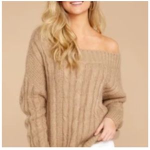 Off the shoulder sweater